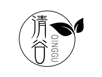 郭重陽的清谷芝麻粉印章字體logo設計