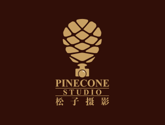 黃安悅的松子攝影PINECONE STUDIOlogo設(shè)計(jì)