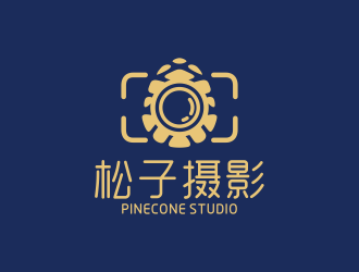 何嘉健的松子攝影PINECONE STUDIOlogo設(shè)計