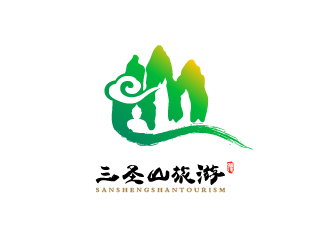 Ze的三圣山山水元素logologo設(shè)計(jì)