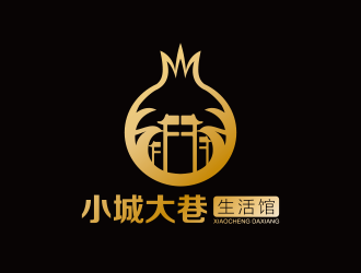 黃安悅的小城大巷生活館標(biāo)志logo設(shè)計(jì)