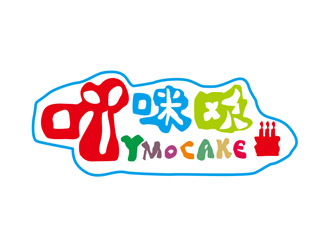 劉彩云的吖咪歐YMOCAKE蛋糕logo設(shè)計