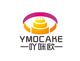 趙鵬的吖咪歐YMOCAKE蛋糕logo設(shè)計