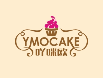 曾翼的吖咪歐YMOCAKE蛋糕logo設(shè)計