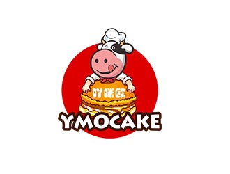 郭慶忠的吖咪歐YMOCAKE蛋糕logo設(shè)計(jì)