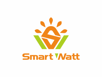 何嘉健的Smart Watt LED照明 英文logologo設(shè)計