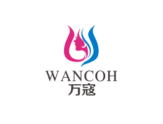 林穎穎的萬寇/wancoh化妝品商標(biāo)logo設(shè)計(jì)