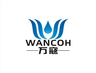 周都響的萬寇/wancoh化妝品商標(biāo)logo設(shè)計(jì)