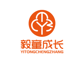 張俊的毅童成長 兒童母嬰卡通商標logo設計