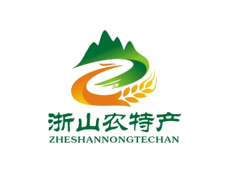 曾翼的農(nóng)特產(chǎn)山水元素logologo設計