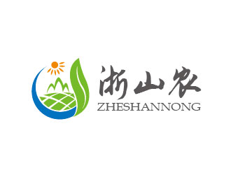 李賀的農特產山水元素logologo設計