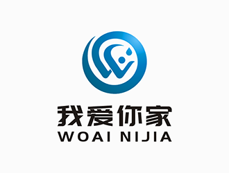 梁俊的家政服務(wù)logo - 我愛你家logo設(shè)計