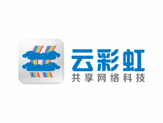 何嘉健的云彩虹共享平臺logo設計