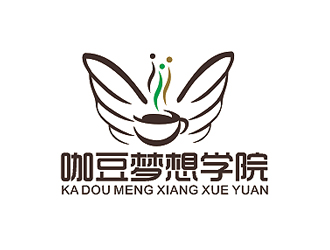 盛銘的咖豆夢想學(xué)院logo設(shè)計