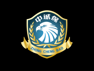 安冬的中誠(chéng)保，圖形對(duì)稱logo設(shè)計(jì)