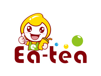 向正軍的Ea-tea可愛奶茶商標設計logo設計