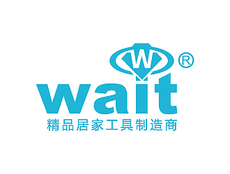 彭波的wait制造工具英文字體logologo設(shè)計