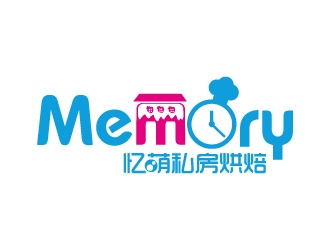 張俊的Memory 憶萌私房烘焙對稱商標設計logo設計