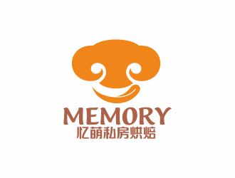 何嘉健的Memory 憶萌私房烘焙對稱商標設計logo設計