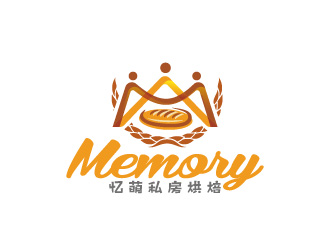 周金進的Memory 憶萌私房烘焙對稱商標(biāo)設(shè)計logo設(shè)計