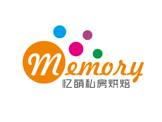 趙鵬的Memory 憶萌私房烘焙對稱商標(biāo)設(shè)計logo設(shè)計