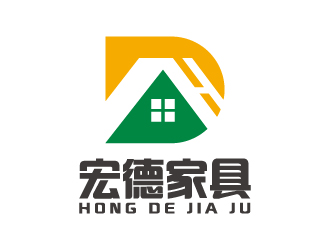 葉美寶的宏德家具家居圖標(biāo)logo設(shè)計(jì)