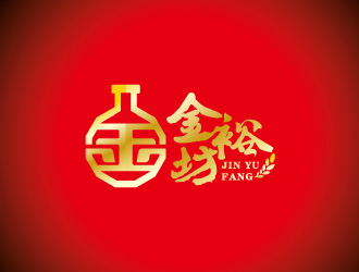 周金進(jìn)的金裕坊白酒商標(biāo)logo設(shè)計