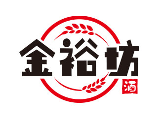 向正軍的金裕坊白酒商標(biāo)logo設(shè)計