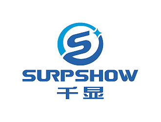 彭波的千顯 SURPSHOW ，標(biāo)識(shí)對(duì)稱logo設(shè)計(jì)