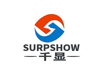 盛銘的千顯 SURPSHOW ，標識對稱logo設(shè)計