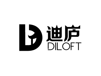 張俊的迪廬；DILOFT 對稱標志logo設計