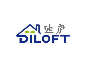 周金進的迪廬；DILOFT 對稱標志logo設(shè)計