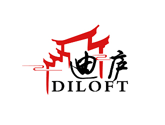 秦曉東的迪廬；DILOFT 對稱標志logo設計