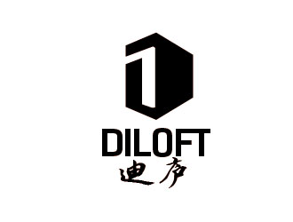 李賀的迪廬；DILOFT 對稱標志logo設(shè)計