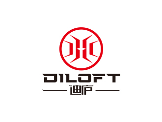 迪廬；DILOFT 對稱標志logo設計