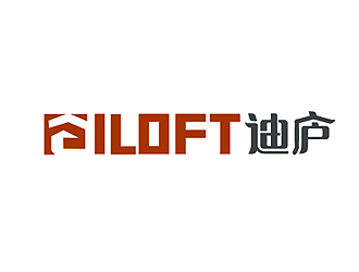 盛銘的迪廬；DILOFT 對稱標志logo設(shè)計