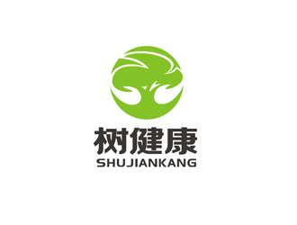 鄭國麟的樹健康綠色植物圖標(biāo)logo設(shè)計(jì)