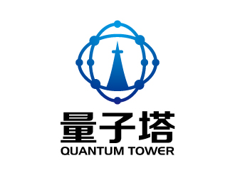 張俊的Quantum Tower 量子塔，對(duì)稱平衡圖形logo設(shè)計(jì)