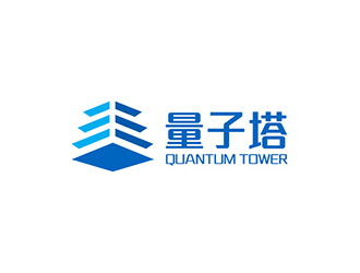 Quantum Tower 量子塔，對稱平衡圖形logo設計