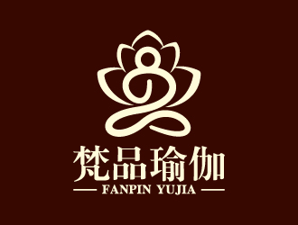 葉美寶的梵品瑜伽對(duì)稱(chēng)logo設(shè)計(jì)logo設(shè)計(jì)