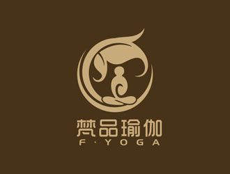 郭慶忠的梵品瑜伽對(duì)稱(chēng)logo設(shè)計(jì)logo設(shè)計(jì)