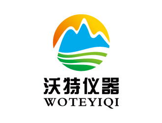 趙波的沃特儀器（昆山）有限公司logo對稱logo設(shè)計