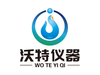 向正軍的沃特儀器（昆山）有限公司logo對稱logo設計