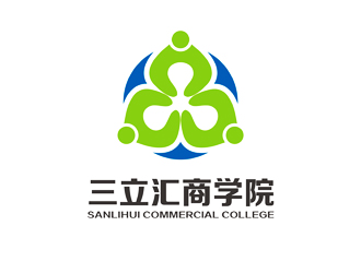 譚家強的三立匯商學院對稱logologo設計