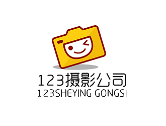 秦曉東的123攝影工作室logo設(shè)計(jì)