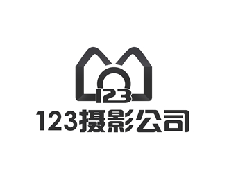 朱兵的123攝影工作室logo設(shè)計