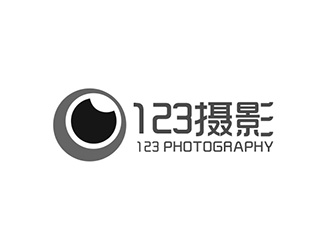 吳曉偉的123攝影工作室logo設(shè)計(jì)