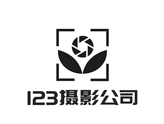 潘樂的123攝影工作室logo設(shè)計(jì)