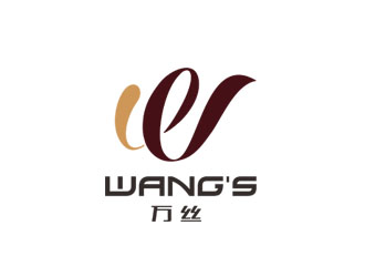 郭慶忠的WANG'S 萬絲婚紗禮服定制工作室logologo設(shè)計(jì)