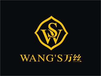 王文彬的WANG'S 萬絲婚紗禮服定制工作室logologo設(shè)計